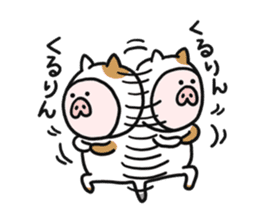 Neko-Buta Pon-chan 2 sticker #9598824