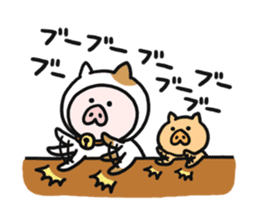 Neko-Buta Pon-chan 2 sticker #9598836