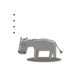 White horse's real intention sticker #9599159