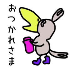 The couple of the bird wearing shose. sticker #9601003