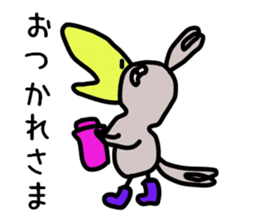 The couple of the bird wearing shose. sticker #9601003