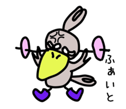 The couple of the bird wearing shose. sticker #9601008