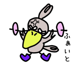 The couple of the bird wearing shose. sticker #9601008