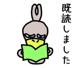 The couple of the bird wearing shose. sticker #9601012