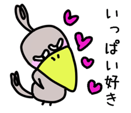 The couple of the bird wearing shose. sticker #9601018