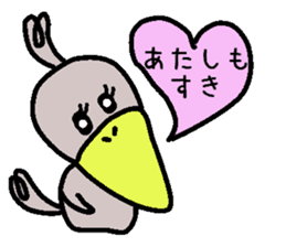 The couple of the bird wearing shose. sticker #9601035