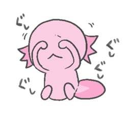 Axolotl and friends Sticker 6 sticker #9601762