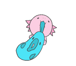 Axolotl and friends Sticker 6 sticker #9601763