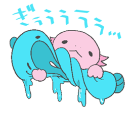 Axolotl and friends Sticker 6 sticker #9601764