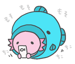 Axolotl and friends Sticker 6 sticker #9601766