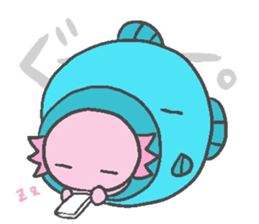 Axolotl and friends Sticker 6 sticker #9601767