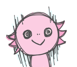 Axolotl and friends Sticker 6 sticker #9601783