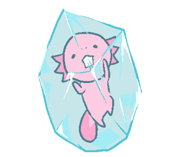 Axolotl and friends Sticker 6 sticker #9601795