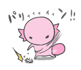Axolotl and friends Sticker 6 sticker #9601796