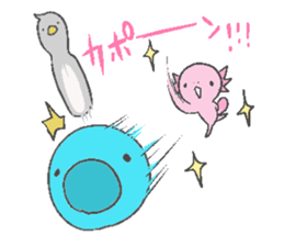 Axolotl and friends Sticker 6 sticker #9601798