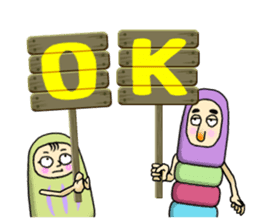 Mascot Dharma doll sticker #9602359