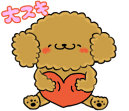 Usable toy poodle sticker #9602601