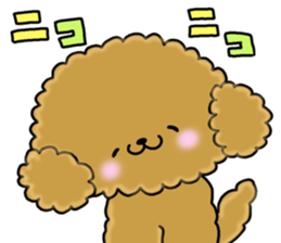 Usable toy poodle sticker #9602604