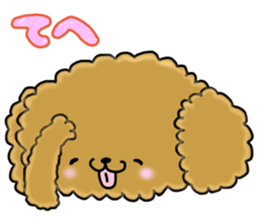 Usable toy poodle sticker #9602606