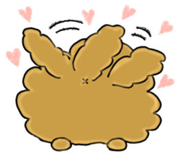 Usable toy poodle sticker #9602608