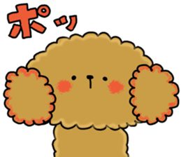 Usable toy poodle sticker #9602610