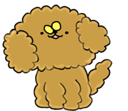 Usable toy poodle sticker #9602613