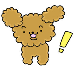 Usable toy poodle sticker #9602614