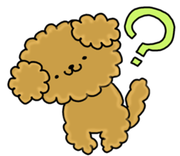 Usable toy poodle sticker #9602615
