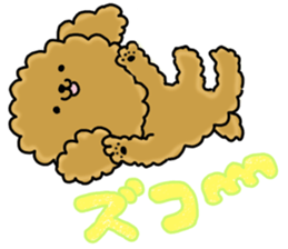 Usable toy poodle sticker #9602626