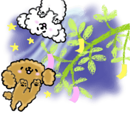 Usable toy poodle sticker #9602636