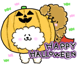 Usable toy poodle sticker #9602637