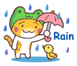 Troubled face cat(English) sticker #9603605