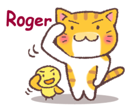 Troubled face cat(English) sticker #9603623