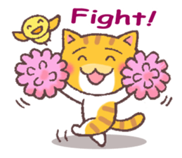 Troubled face cat(English) sticker #9603627