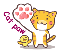 Troubled face cat(English) sticker #9603635