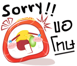 Suchi cartoon sticker #9604658