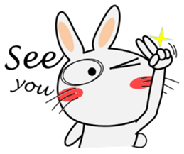 Cute Rabbit Everyday sticker #9604683