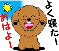 Positive and negative Toy Poodle sticker #9604920