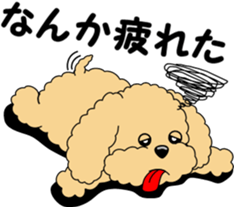 Positive and negative Toy Poodle sticker #9604923