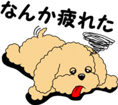 Positive and negative Toy Poodle sticker #9604923