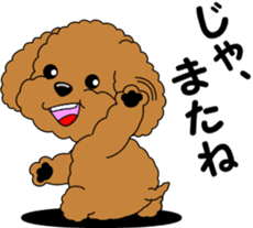 Positive and negative Toy Poodle sticker #9604956