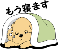 Positive and negative Toy Poodle sticker #9604959