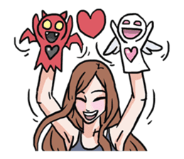 AsB - 102 Gee / The Hand Doll Girl sticker #9605127