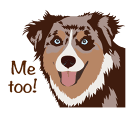 Adorable dogs sticker #9605629