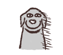 Handwritten Black Labrador Sticker sticker #9606152