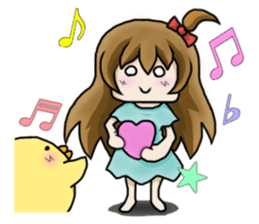 Daily conversation in the selfish girl sticker #9606516