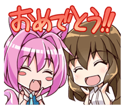 Chibi and lise mellow life sticker #9607563