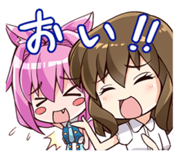 Chibi and lise mellow life sticker #9607564