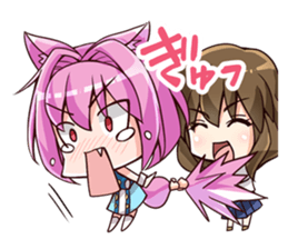 Chibi and lise mellow life sticker #9607567