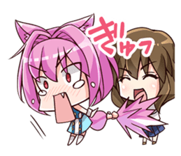 Chibi and lise mellow life sticker #9607567